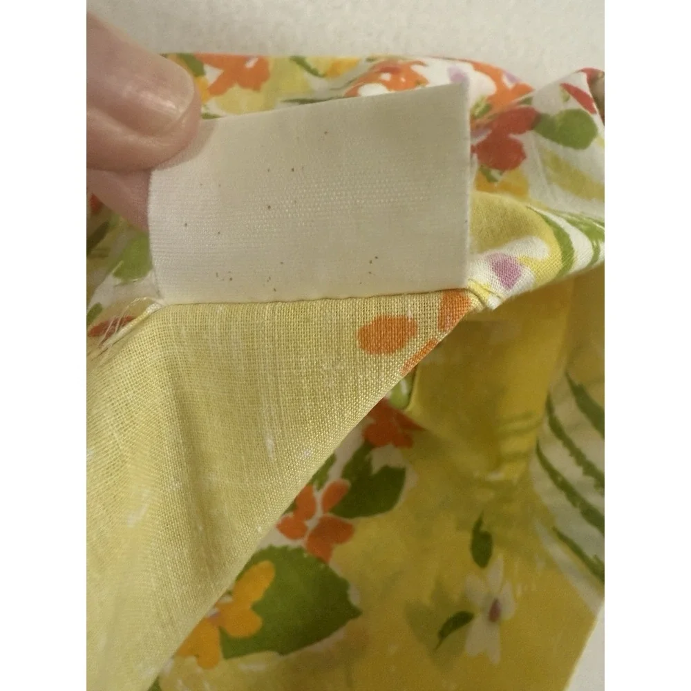 Vintage Floral Yellow Standard Pillowcase Bouquet Cheerful Cottage Country 19x31